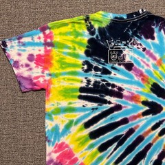 Lysergic Boombox Tie Dye Shirt Mens Medium Colortone Psychedelic Trippy Graphic