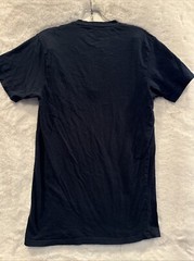 GALAXY BY HARVIC MENS SHORT SLEEVE SHIRT BUTTON NECK SOLID BLUE SIZE M