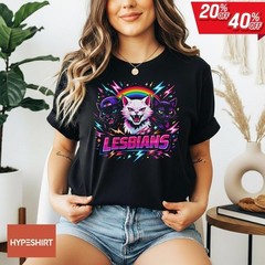 Lesbian Rainbow Cat Shirt, equal rights shirt, feminist shirt, lgbt shirt