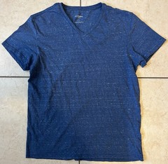 Goodfellow & Co Men’s Blue Marled V-Neck T-Shirt Medium Short Sleeve Tee