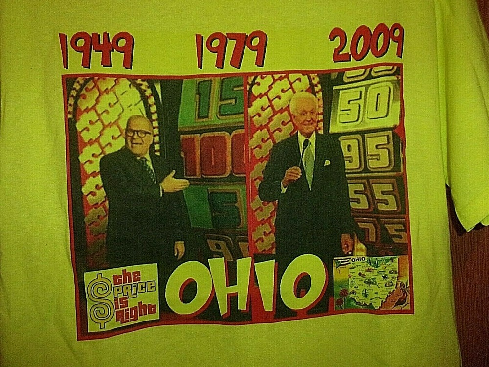 the Price is Right 1949 1979 2009 yellow S t shirt