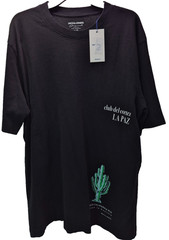 Jack & Jones Men’s Crew Neck Belmortfront Short Sleeve Tee,Black, XL,MSRP $44.50