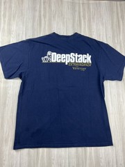 The Venetian Shirt Mens L Blue Las Vegas Casino Resort Logo Tee Made USA Cotton