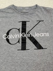 Calvin Klein Jeans Gray Monogram Logo Crewneck T-Shirt Size L (14/16)