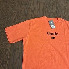 NWT New Balance Timeless Salmon Red Tee T-Shirt $45 Cotton Medium M NEW