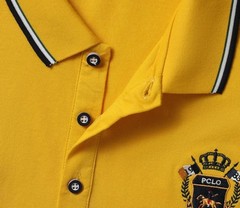 Nueva camisa polo bordada de manga corta para hombre, informal de negocios