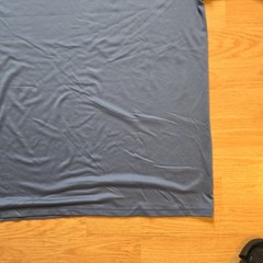 Quiksilver Surf Tee Shirt Mens Large Short Sleeve Loose Fit Rash Guard Blue L