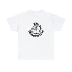 Im Conservative Patriotic Bulldog Graphic Unisex Heavy Cotton Tee