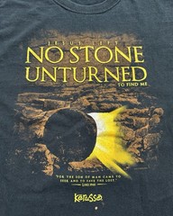 Jesus Left No Stone Unturned Shirt Mens XL Kerusso Faith Religious Christian Tee