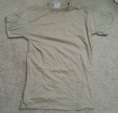 New Unissued US Military Surplus Men’s Undershirts / T-Shirts – Sand
