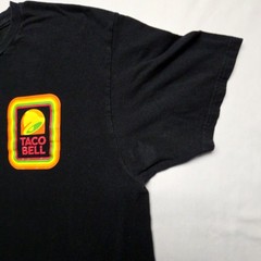 Taco Bell Logo Graphic Tee Mens Black XL Cotton Casual Fast Food T-Shirt