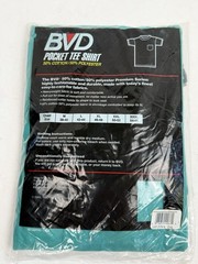 Vintage BVD Shirt Mens 2XL Heavyweight Pocket Tee Made USA Cotton Blend 90s NOS