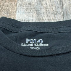 Polo Ralph Lauren T Shirt Mens M Black Pony Logo Crew Neck Classic Cotton