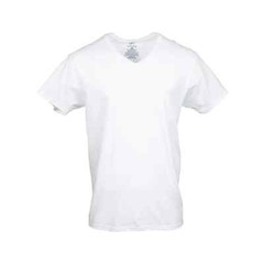 George T-shirts Men’s Size S White Ringspun Cotton 6-Pack Short Seleeves Shirts