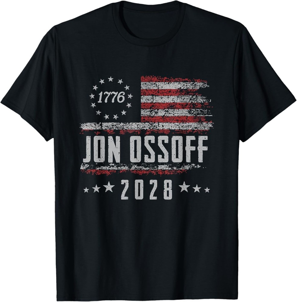 Jon Ossoff 2028 for President Election US Flag Vintage T-Shirt