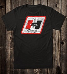 Hot Rod Tee T Shirt Drag Race Nostalgia Hurst Guy Mascot Floor Shifter