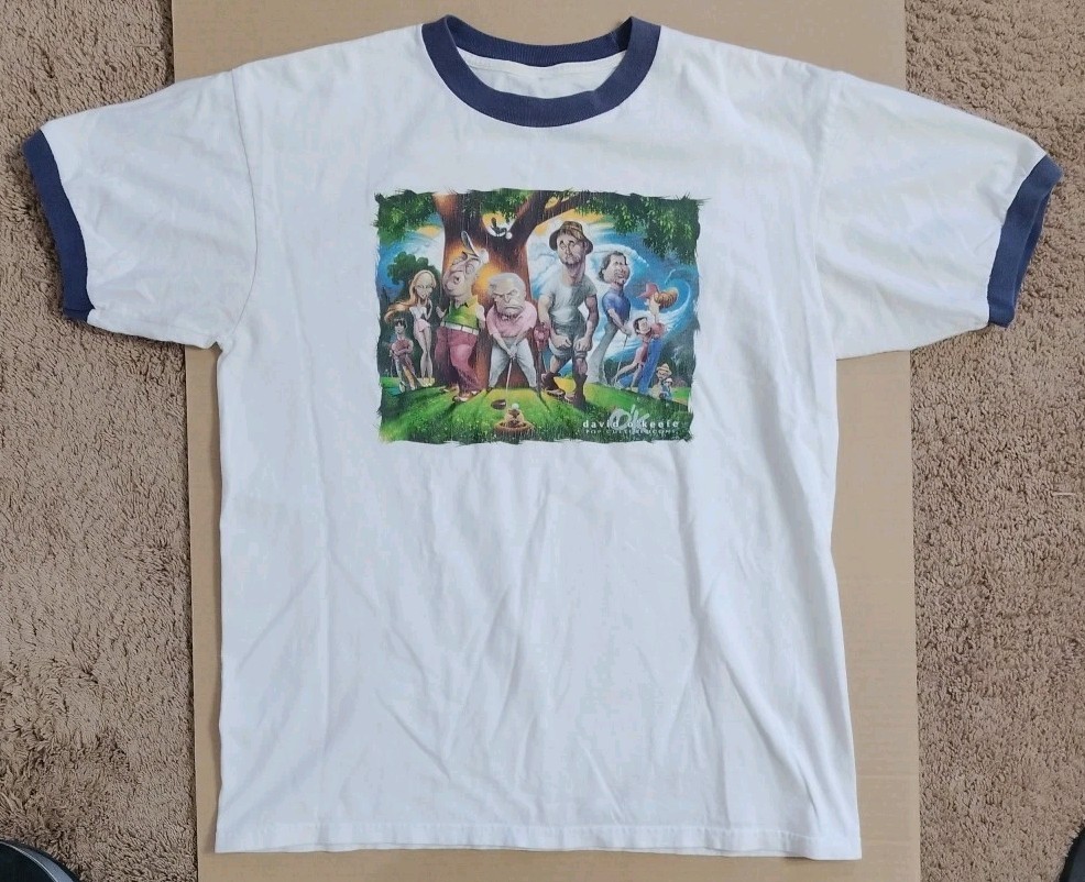 Caddyshack David O’keefe Pop Culture Icons Mens L Tee Pit 20 Length 27 Yellowing
