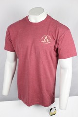 Burlebo Men’s Siganture Short Sleeve T Shirt Duck Graphic Heather Red