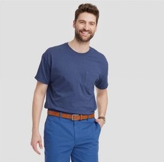 Goodfellow & Co. Men’s Vintage BLUE Short Sleeve Pocket T-Shirt SZ SMALL