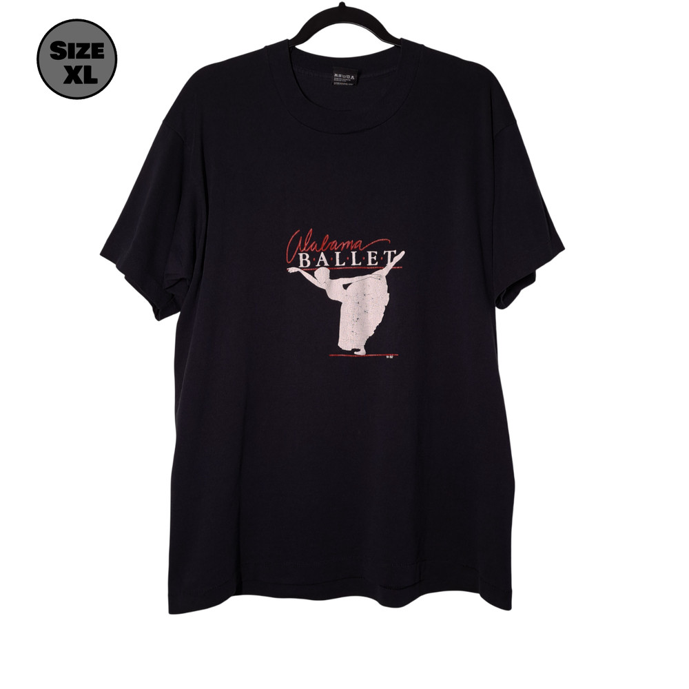 VINTAGE Alabama Ballet ’91-’92 USED Shirt (XL, Black, Single Stitch)