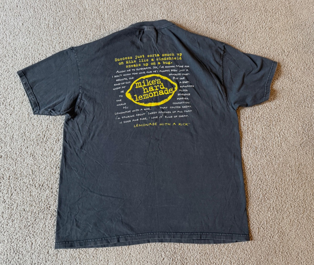 VTG 90s Mike’s Hard Lemonade Black T-Shirt – Size XL