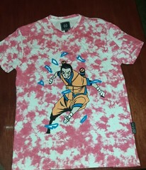 Chrome Edge Pink Tye dye Anime Manga Ninja Graphic T shirt Mens Large