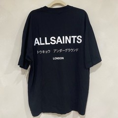 AllSaints Underground Oversize Graphic T-Shirt Black XL NWT