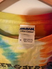 Ben & Jerry’s Tie Dye T-Shirt Mens Size M Rainbow Spiral Ice Cream Graphic