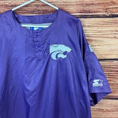 Vintage 1990s Starter Kansas State Wildcats Windbreaker Pullover Shirt size XXL