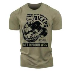 Men’s Gym T-Shirt Training Heavy Weight Lifting 3D Printed Fitness Running Top T