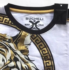 Men’s Bucheli Cotton T Shirt,Italian Style,Slim Fit,Stretch S….A5.A