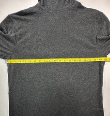 Nike Athletic Cut Logo Short Sleeve Pullover Hoodie Gray M