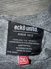 Ecko Unltd. Men’s T-Shirt 2XL Gray White Rhino Pattern