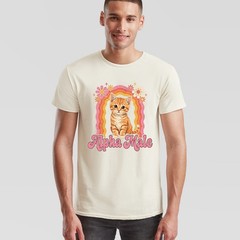 Alpha Male Cat Kitten Design Humorous Apparel for Men and Women T-Shirt