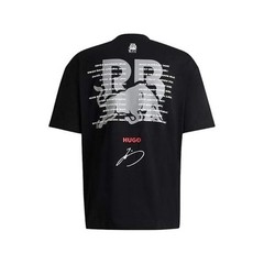 HUGO x RB Yuki Tsunoda F1 T-Shirt LRG Black Graphic Tee Formula One Racing