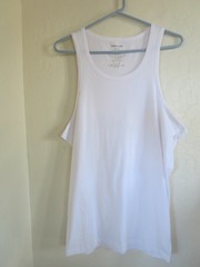 TOMMY JOHN MEN’S COTTON BASIC SLEEVELESS UNDER SHIRT TANK, WHITE, XL, NWOT