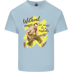 Without Music Life Would Be a Mistake Guitar Mens Cotton T-Shirt Tee Top