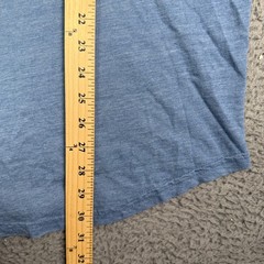 Goodlife Shirt Mens XL Blue Short Sleeve V Neck Tri Blend Soft USA Curve Hem