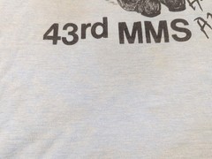 Vintage USAF Shirt Mens Large 43rd MMS Munitions Maintenance Squadron 1980s Ammo