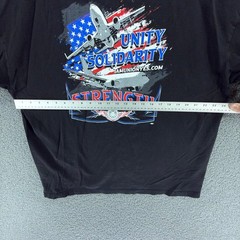 IAM District 751 Boeing Aerospace Machinists Union T Shirt Men 2XL Black Graphic