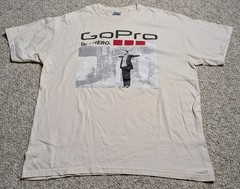 Vintage Gopro Graphic T Shirt Tech 100% Cotton Size Large