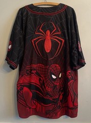 The Amazing Spider Man Baseball Jersey Mens XL Black Red Marvel Comics 2001 NWOT