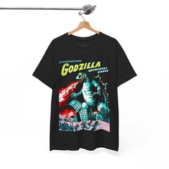 Sci Fi Retro Vintage Godzilla T-shirt Movie Tee Cult Film Monster Japanese Flick