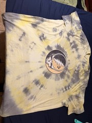Grateful Dead Tie-Dye Graphic Logo Print Yellow/White/Blue Tee 3XL Big & Tall