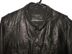 Men’s All Saints AFTERNOON LEATHER SHIRT jacket overshirt XL (ref62) £149.99!!!!