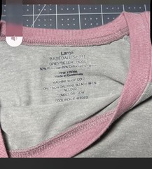 Women’s baseball Gray/Pink T-Shirt L