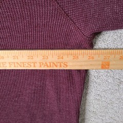 Member’s Mark Shirt Mens XL Burgundy Henley Thermal Cotton Blend Long Sleeve
