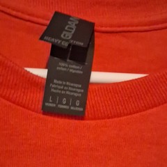 Gildan Heavy Cotton Men’s L Red Crew Neck Short Sleeve “I Feel A Sin” Tee