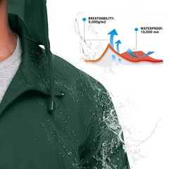 Men’s Waterproof Rain Jacket with Hood Windbreaker for Hiking Cycling