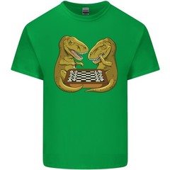 Chess T-Rex Dinosaur Mens Light Cotton T-Shirt